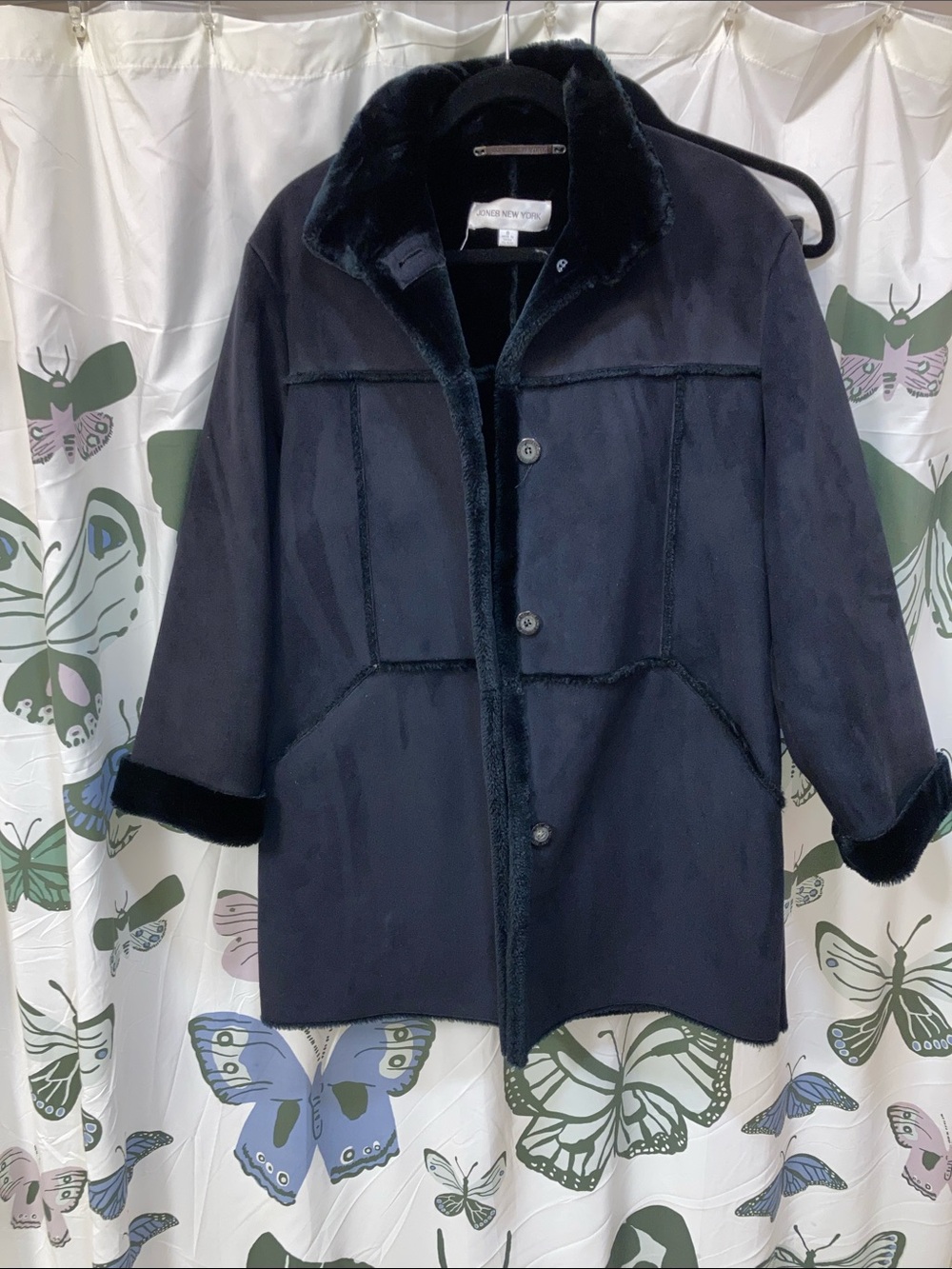 Jones NY faux shearling coat